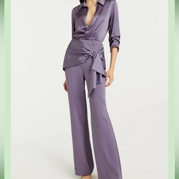 Clinq a Sept Kent Pant in Lilac Grey - Picture 2 of 13